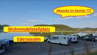 Stellplatz Ederseealm  ist das Abzocke im Sanitär  Radtour um den See und die gelbe Schutzhütte [upl. by Afrika]