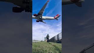 Virgin Atlantic Airbus A3501041 coming from Orlando to landing 🛬 Heathrow airport London [upl. by Rudolph]