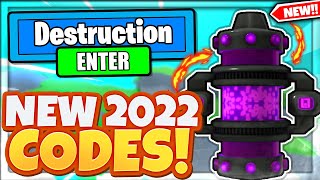 2022 ALL NEW SECRET OP CODES In Roblox Destruction Simulator [upl. by Moselle]