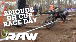 Wild DH MTB Race Action  Vital RAW Brioude Downhill Cup France [upl. by Shutz]