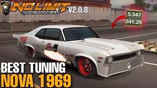 Nova 1969 Blower Tuning 55 Second 14 Mile Full system No Limit 2 V208 [upl. by Cathee]