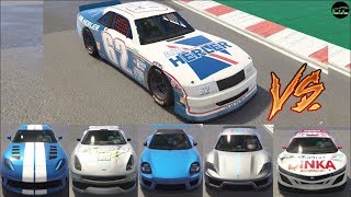 GTA 5  Top Speed Drag Race Declasse Hotring Sabre vs Pariah Elegy Massacro Comet SR etc [upl. by Dalli]