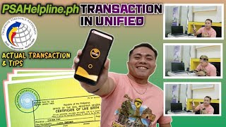 HOW TO PAY PSA TRANSACTION IN UNIFIED SYSTEM  PSAHELPLINE [upl. by Raddi]