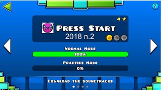 PRESS START 2018 version 2😈 Geometry Dash geometrydash subzero [upl. by Ttenna]