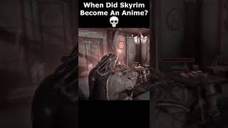 When Did Skyrim Become An Anime 💀 skyrim skyrimanniversary elderscrolls shorts [upl. by Boylan]