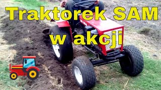 traktor samoróbka  orka prototyp ciągnik sam z pługiem samoróbką [upl. by Mya]