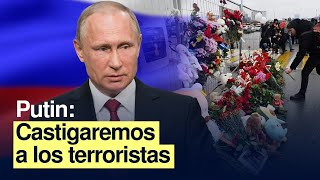 Pronunciamiento de Putin tras atentado en Crocus City Hall de Moscú Rusia [upl. by Monti332]