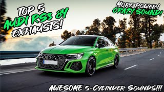 Top 5 Audi RS3 8Y Exhausts 2023 [upl. by Akener]