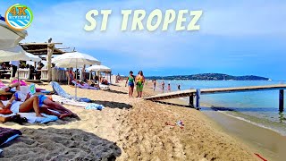 Beach Walk Saint Tropez 4K 💛 French Riviera 2023🧡 [upl. by Aisul]