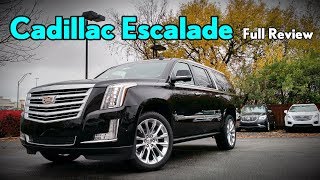 2018 Cadillac Escalade ESV Full Review  Platinum Premium Luxury amp Luxury [upl. by Gisella635]