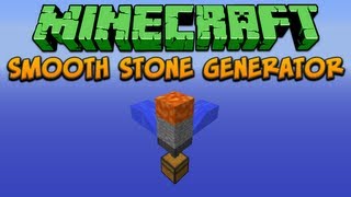 Minecraft Automated Smooth Stone Generator Tutorial [upl. by Leckie]