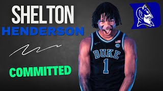 COMMIT 5Star Shelton Henderson Commits To Duke [upl. by Cowles]