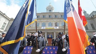 146th FDNY Medal Day 2015 Fire Commissioner Daniel A Nigro presides [upl. by Petra151]