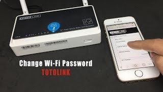 TOTOLINK  Change WiFi password in Mobile  NETVN [upl. by Sneve]