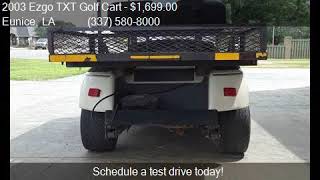 2003 Ezgo TXT Golf Cart for sale in Eunice LA 70535 at Mud [upl. by Trinee861]