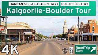 KalgoorlieBoulder Driving Tour  Western Australia  Ambient Audio  POV [upl. by Salis]