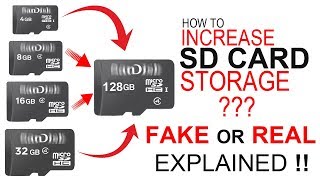 How to Increase SD Card Storage From 4GB to 128GB Real or Fake [upl. by Anileva]