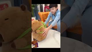 Capybara Care Corner Pampering Plush Capybara to Perfection as A Real Pet linkinbio [upl. by Avah]