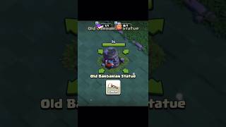 Whats inside Old Barbarian Statue clashofclans coc shorts [upl. by Eilyr598]