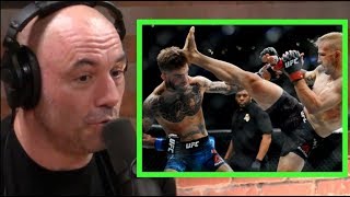 Joe Rogan on TJ Dillashaws KO vs Cody Garbrandt [upl. by Animehliw]