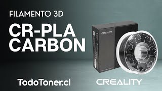 FILAMENTO CRPLA CARBON CREALITY 🧵⚫ TodoToner ⚡ [upl. by Eibrad]