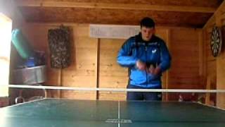 Table Tennis Tips Backhand topspin serve [upl. by Yro]