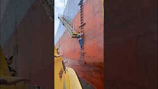 Ship Pilot takes advantage of waves to board ship [upl. by Orford360]