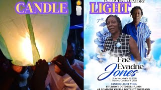 CANDLE 🕯️ LIGHT FOR FAE EVADNE JONES  RIP [upl. by Solomon]