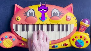 DURPLE THEME INCREDIBOX SPRUNKI  Normal Vs Horror ON A CAT PIANO [upl. by Wynn]