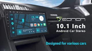 Eonon 101quot Android Car Stereo with Wireless CarPlay amp Android Auto  2022 Universal 2 Din Head Unit [upl. by Milicent]