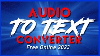 Audio to text converter  Transcribe audio to text online free [upl. by Tterej]