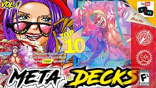 The Top 10 BEST One Piece Meta Decks For OP085 Are Here Vol 1  One Piece Card Game Starter Dec [upl. by Assirralc]