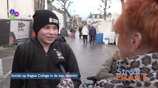 Straatpraat  Socials in de ban op Regius College [upl. by Ylrebmek]