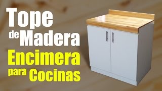 Encimera de madera  Tope de cocina de madera de pino [upl. by Harmonie870]