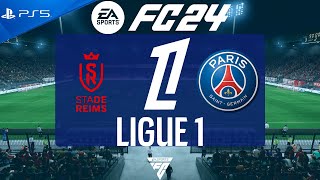 FC 24 Reims vs PSG  Ligue 1 202425  PS5 Full Match [upl. by Trepur]