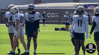 JAKOBI MEYERS TRE TUCKER LEAD RAIDER RECEIVERS W DAVANTE ADAMS OUT PRACTICE FOR BRONCOS AWAY GAME [upl. by Dmitri]