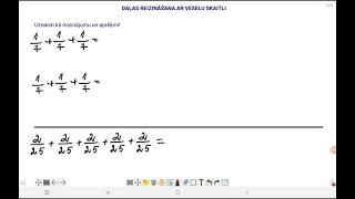 Daļas reizināšana ar veselu skaitli [upl. by Acnayb]