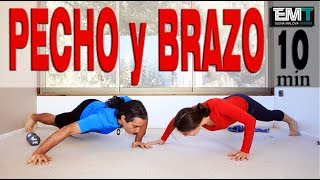 Ejercicios para PECHO y BRAZOS  Día 10 Cuerpo Perfecto en 4 semanas [upl. by Nila]