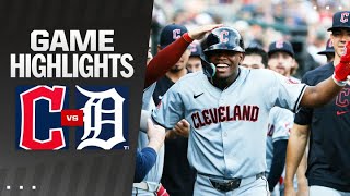 Guardians vs Tigers Game Highlights 72924  MLB Highlights [upl. by Breech]