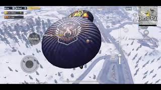 Landing at the center of the maze in dino park vikendi achievement threat from above pubg mobile [upl. by Esilanna]