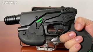 Focusable Blue Laser Gun with Flashlight  Gadgetify [upl. by Jopa]