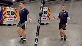 ANESONGIB WARMING UP BEFORE AUSTIN MCBROOM FIGHT [upl. by Snowman]