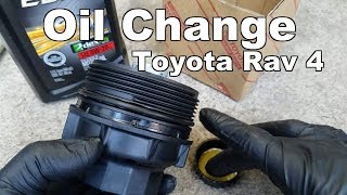 How To Change Oil and Filter Toyota Rav4 20132018 [upl. by Nath483]