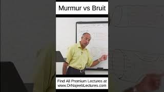 Murmur vs Bruit shortvideo shorts drnajeeb drnajeeblectures [upl. by Gavin357]