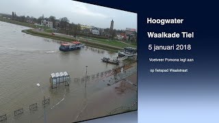 20180105 Tiel Hoogwater Waal [upl. by Ynohtnaluap]