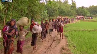 Myanmar Tensions More than 27000 Rohingya cross into Bangladesh [upl. by Nnaassilem699]