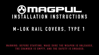 Magpul Instructions  MLOK Rail Covers Type 1 [upl. by Lexi]