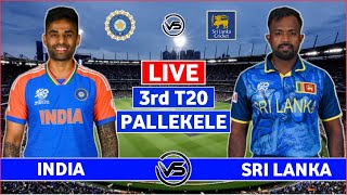 India vs Sri Lanka 3rd T20 Live Scores  IND vs SL 3rd T20 Live Scores amp Commentary  India Batting [upl. by Ynomrah]