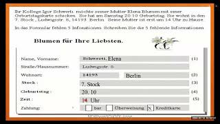 German A1 Schreiben Teil 01Filling out a form [upl. by Barbey]