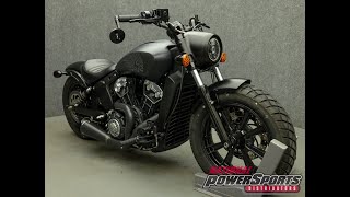 2019 INDIAN SCOUT BOBBER WABS  National Powersports Distributors [upl. by Auof]